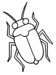 Simple Beetle 2 coloring page