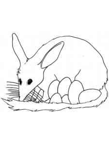 Easy Bilby coloring page