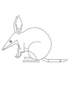 Cute Bilby coloring page
