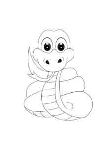 Boa Constrictor Snake coloring page