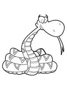 Funny Boa Constrictor coloring page