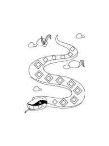 Boa Constrictor Crawls coloring page