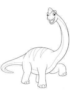 Funny Brachiosaurus coloring page