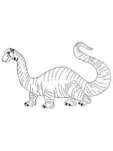 Dinosaur Brontosaurus coloring page