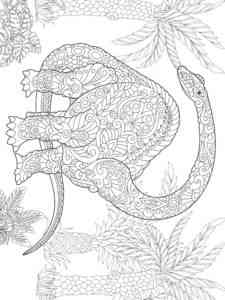 Zentangle Brontosaurus coloring page