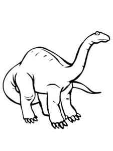 Easy Brontosaurus coloring page