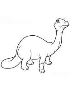 Funny Brontosaurus coloring page