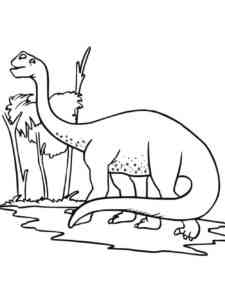 Cartoon Brontosaurus coloring page