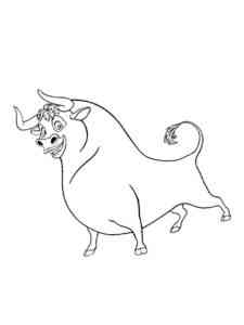 Bull Ferdinand coloring page