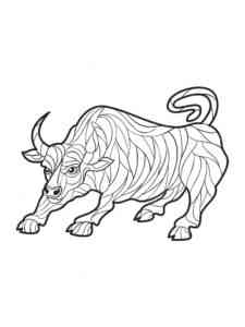Bull Art coloring page