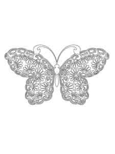 Zentangle Butterfly coloring page