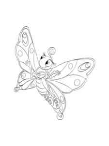 Cute Cartoon Butterfly coloring page