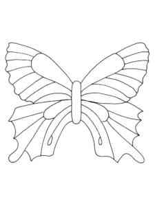 Simple Butterfly coloring page for kids