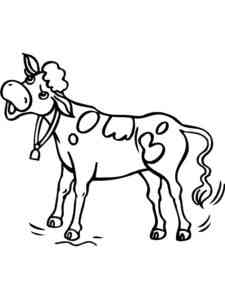 Funny Calf coloring page