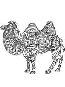 Zentangle Camel coloring page