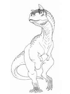 Strong Carnotaurus coloring page