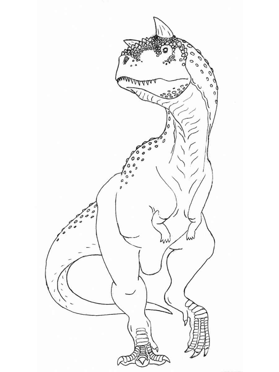 Strong Carnotaurus coloring page