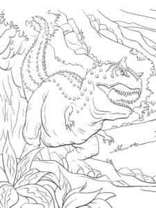 Dinosaur Carnotaurus coloring page