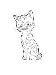 Simple Cat coloring page