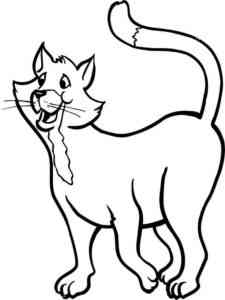 Cartoon Cat coloring page
