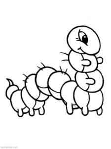 Easy Caterpillar 2 coloring page