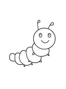 Little Caterpillar coloring page