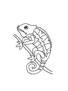 Jacksons Chameleon coloring page