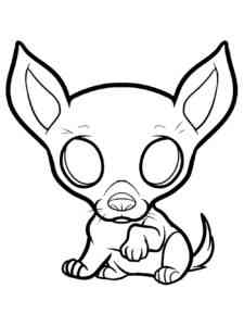 Drawn Chihuahua coloring page