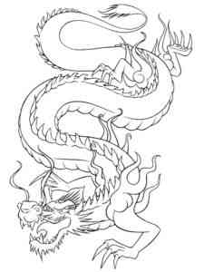 Common Chinese Dragon coloring page