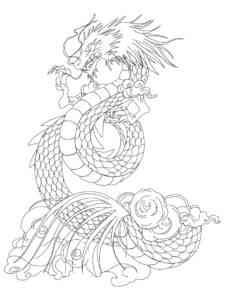 Chinese Dragon Tianlong coloring page