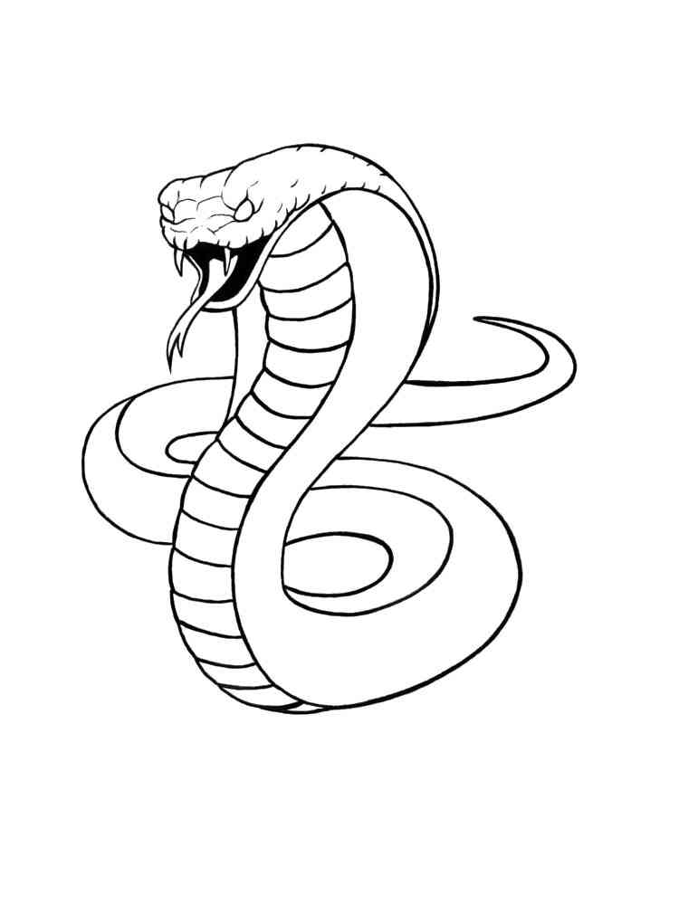 Egyptian Cobra coloring page