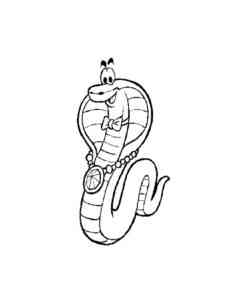 Cobra with Medallion coloring page