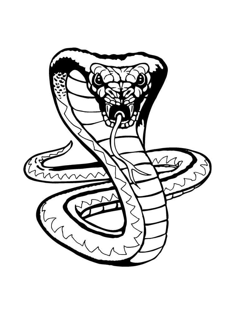 Forest Cobra coloring page