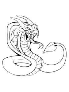 Angry Cobra coloring page