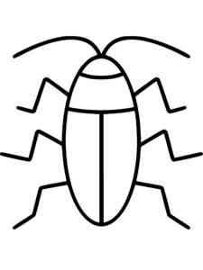 Cockroach coloring page for kids