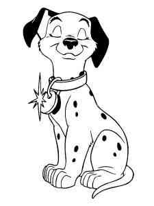 Lucky from 101 Dalmatians coloring page