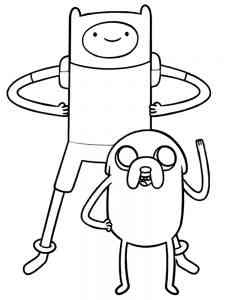 Adventure Time coloring page