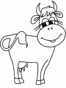 Cute Cow coloring page