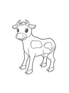 Cute Calf coloring page