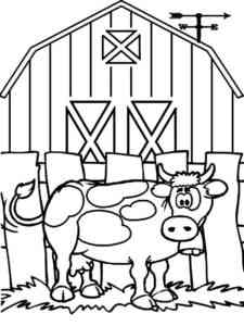 Farm Cow coloring page