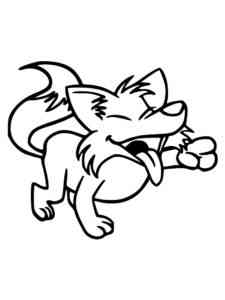 Funny Coyote coloring page