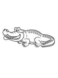 Cartoon Crocodile coloring page