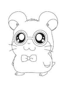Cute Hamster coloring page