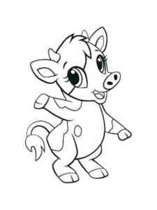 Cute Calf coloring page