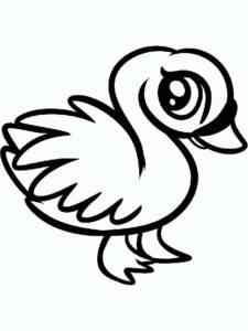 Cute Goose coloring page