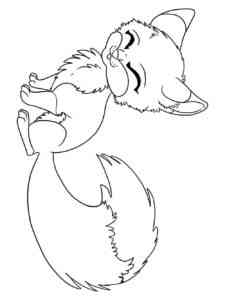 Cute Fox 4 coloring page
