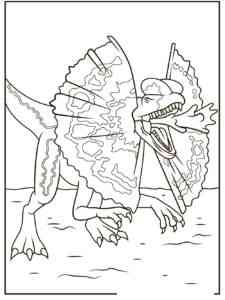 Dilophosaurus Dinosaur coloring page
