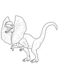 Dilophosaurus Dino coloring page