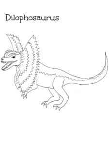 Common Dilophosaurus coloring page