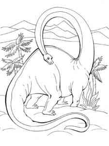 Big Brontosaurus coloring page